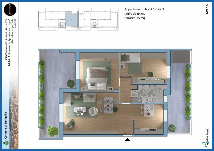 Vendita Senigallia  - Mq. 85 Bagni.1 Locali.3 - euro 380000