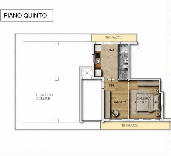 Vendita Senigallia  - Mq. 58 Bagni.1 Locali.3 - euro 220000